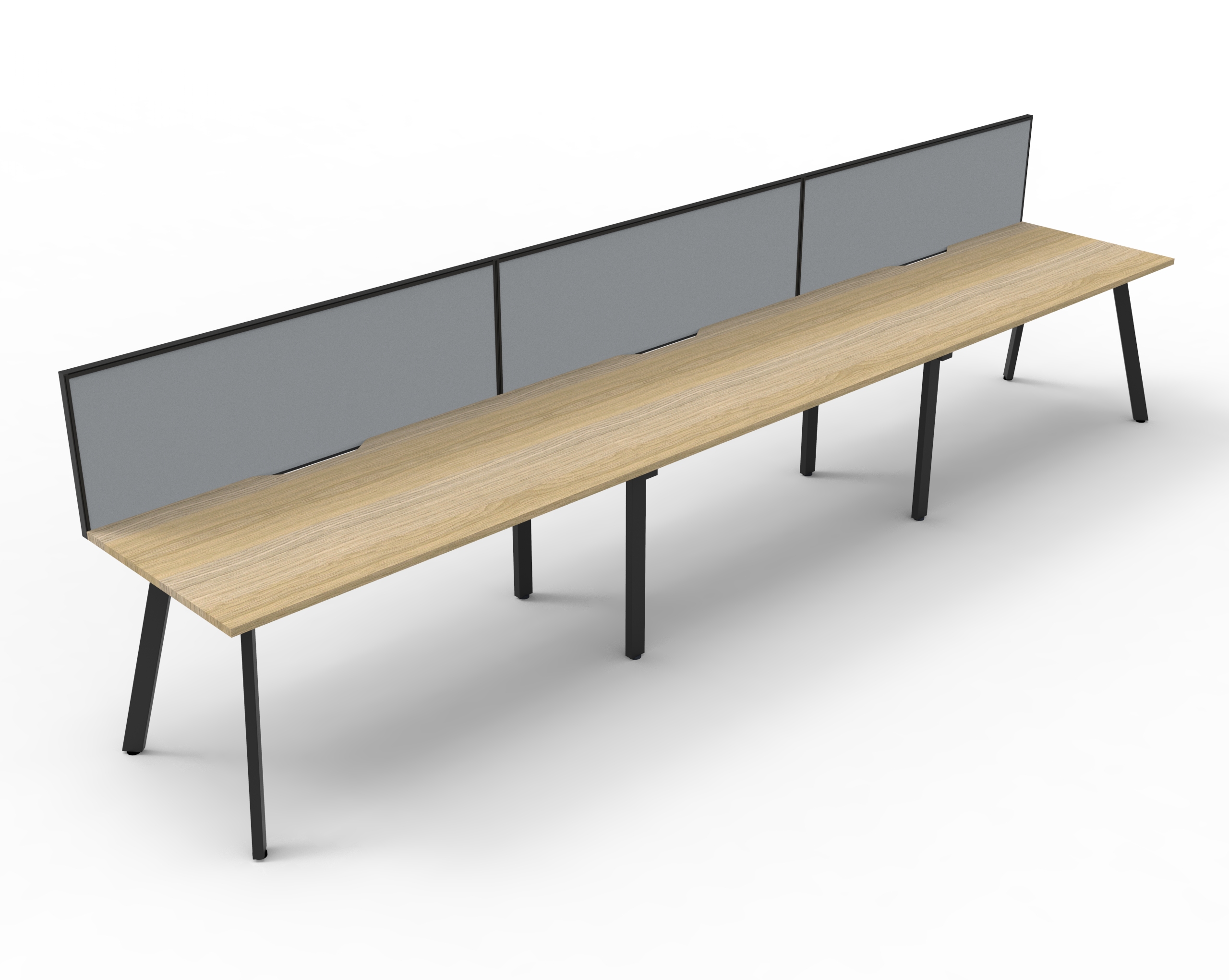 Eternity 3 Person Single Sided Workstation - With Screen